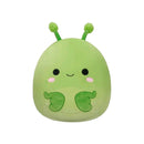 Squishmallows 30 cm - Trenton a zöld imádkozósáska csillogó szárnyakkal
