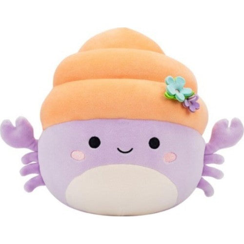 Squishmallows (Húsvét) 20 cm - Arco a lila remeterák virágos kitűzővel