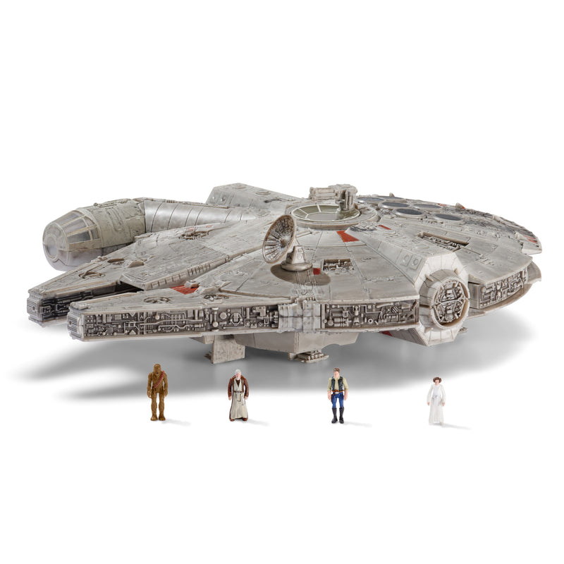 Star Wars - Csillagok háborúja Micro Galaxy Squadron 23 cm-es járm? figurával - Az Ezeréves Sólyom (Millenium Falcon)