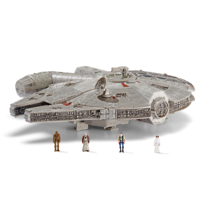 Star Wars - Csillagok háborúja Micro Galaxy Squadron 23 cm-es jármű figurával - Az Ezeréves Sólyom (Millenium Falcon)