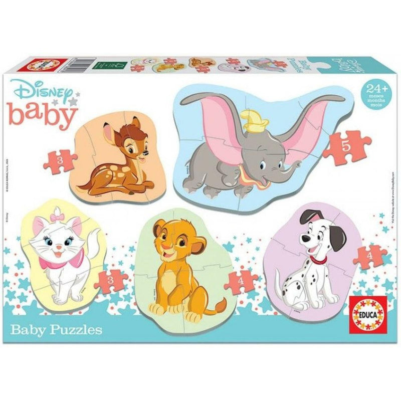 Educa Baby sziluett puzzle - Disney - Állatok (3,4,5 db-os)