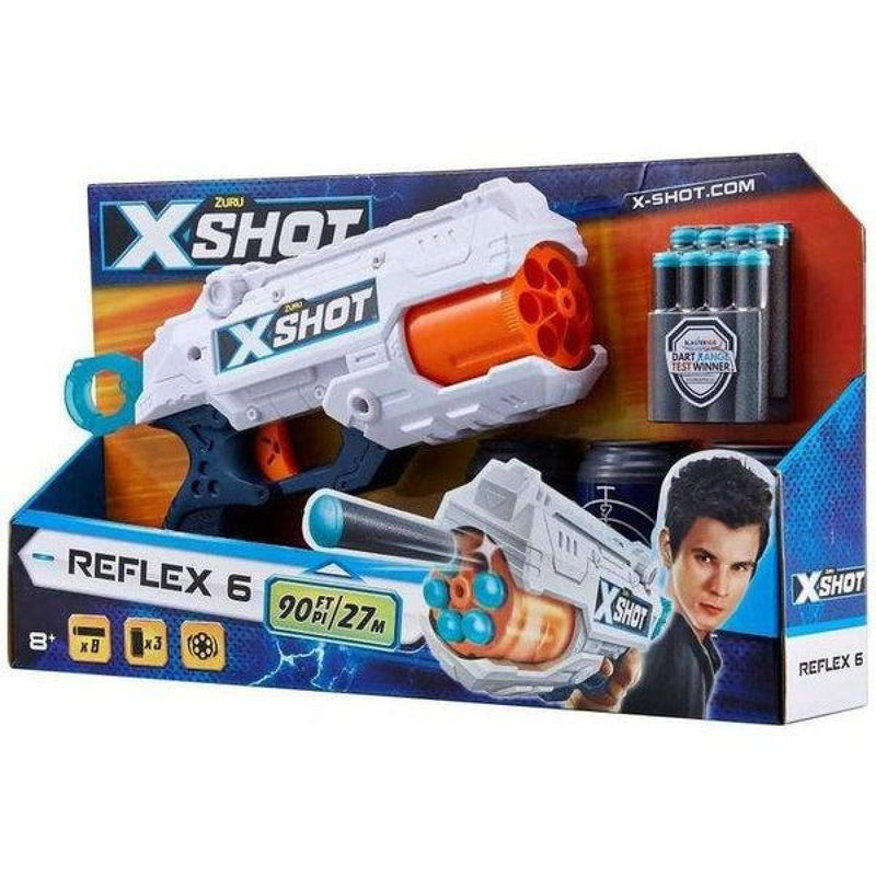 X-Shot Excel Reflex 6 lövet? szivacslöv? fegyver, célpont dobozzal