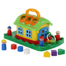 Formabedobó házikó figurákkal