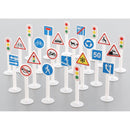 Közlekedési jelzőtáblák, 24 darabos