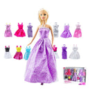 Divatbaba 12 extra ruhával és kiegészít?kkel