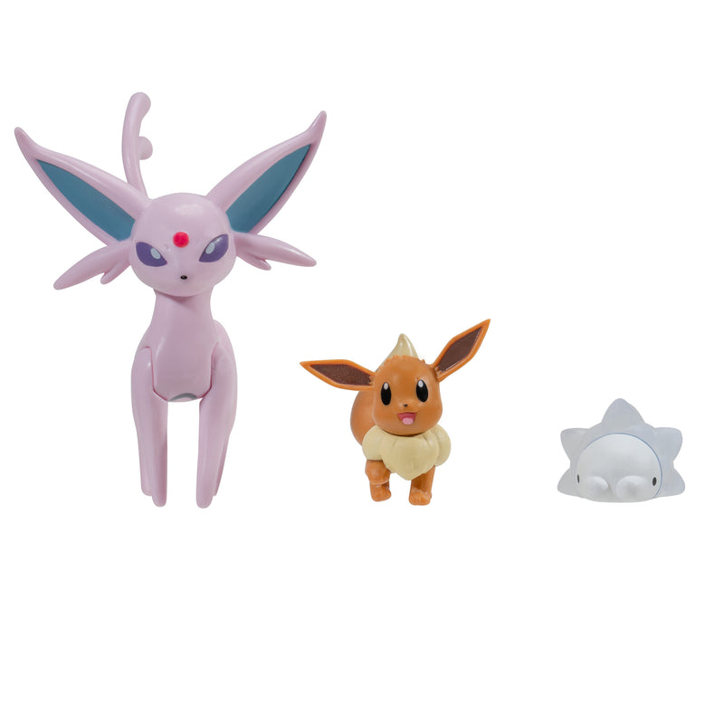 Pokémon 3 db-os figura csomag - Eevee, Snom, Espeon