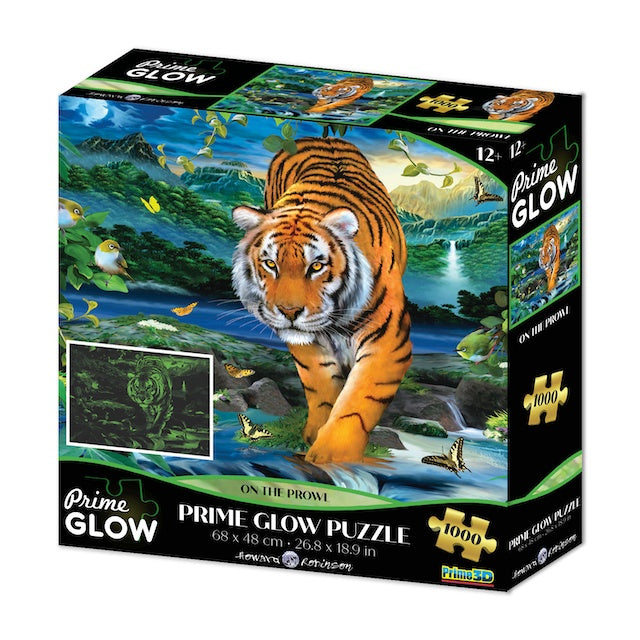 Tigris neon puzzle, 1000 darabos