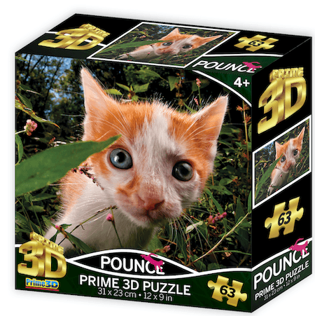 Cica 3D puzzle 63 darabos