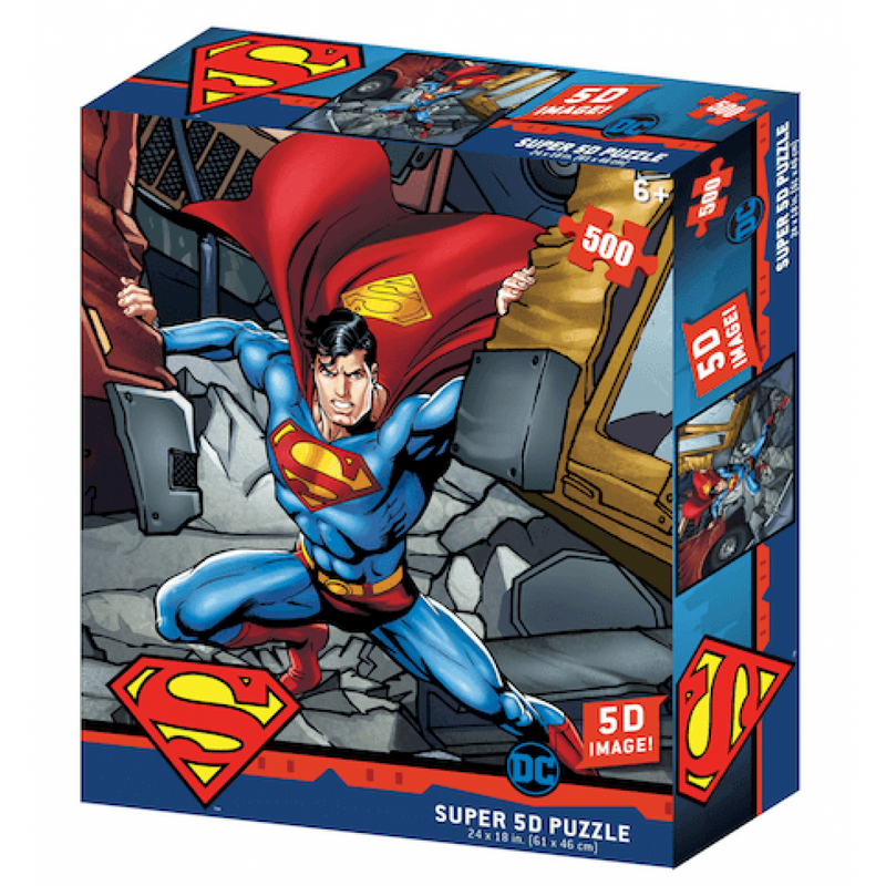 DC COMICS Superman: A legyőzhetetlen 3D puzzle, 500 darabos