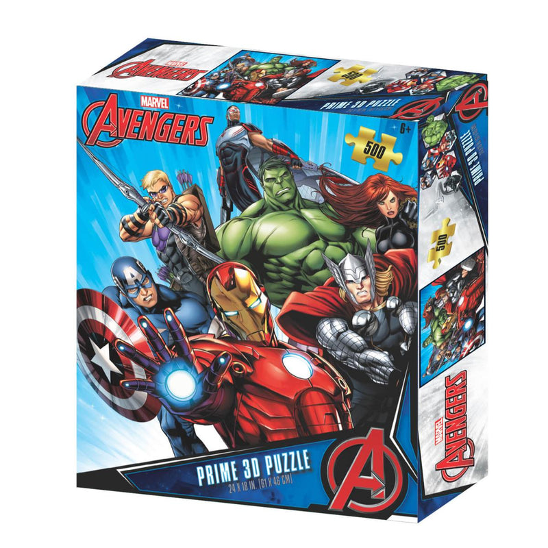 Marvel Avengers - Bosszúállók 3D puzzle, 500 darabos
