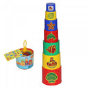 Pohárépít? játék óceán mintával, 7 darabos