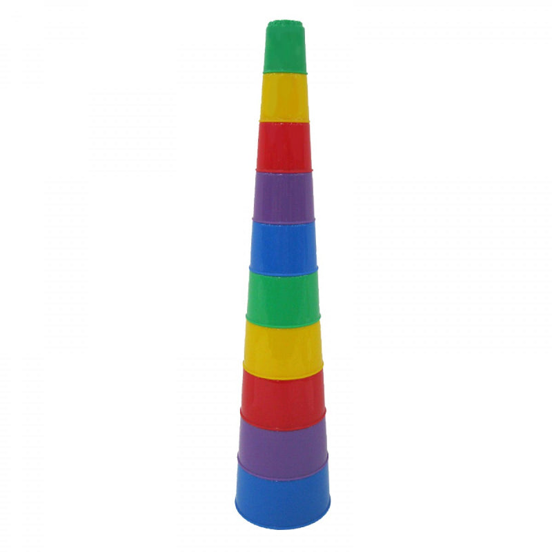 Pohárépítő játék piramis, 10 darabos
