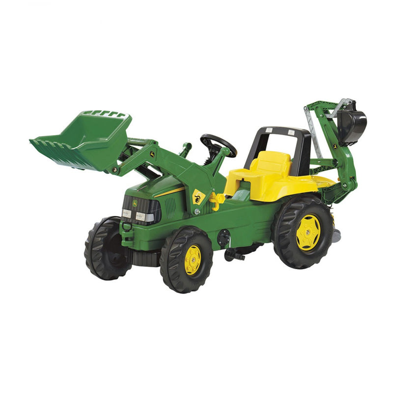 Rolly Junior John Deere pedálos markolós traktor exkavátorral