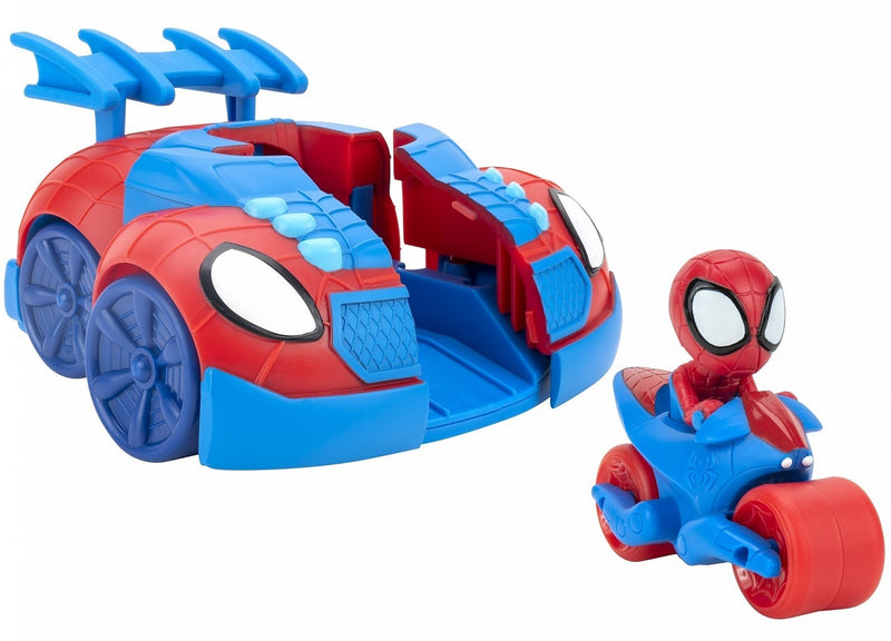 Disney Pókember 2 az 1-ben gépjármű (autó & motor) 16 cm