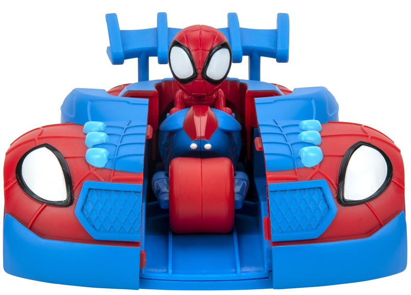 Disney Pókember 2 az 1-ben gépjármű (autó & motor) 16 cm