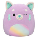 Squishmallows 30 cm - Lexis a lila panda szivárványos hassal