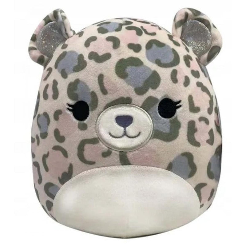 Squishmallows 20 cm - Dallas a rózsaszín-lila foltos leopárd