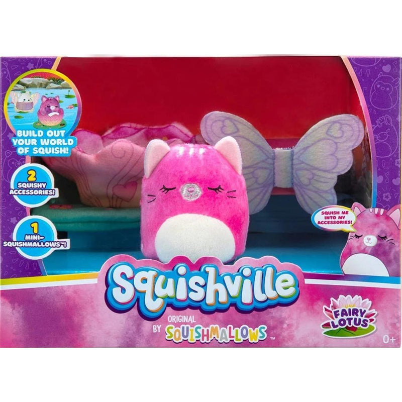Squishville mini plüss játékkészlet - Tündéri lótusz készlet