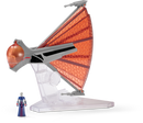 Star Wars - Csillagok háborúja Micro Galaxy Squadron 8 cm-es járm? figurával - Ginivex-osztályú vadászgép (Ginivex-Class Starfighter) + Asajj Ventress