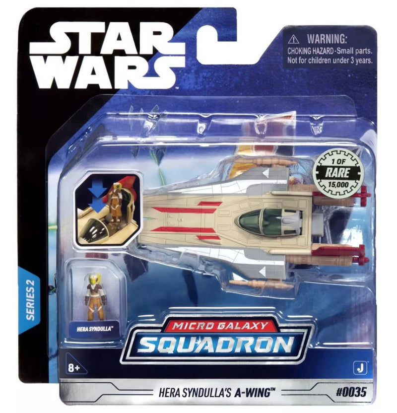 Star Wars - Csillagok háborúja Micro Galaxy Squadron 8 cm-es jármű figurával - Hera Syndulla's A-Wing - Limitált kiadás