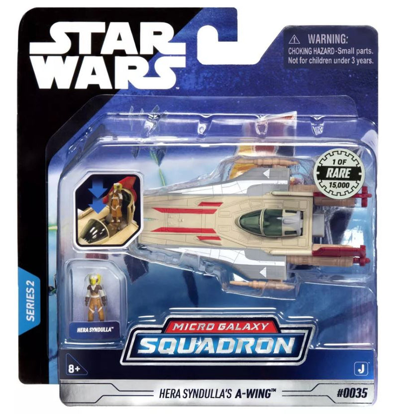 Star Wars - Csillagok háborúja Micro Galaxy Squadron 8 cm-es járm? figurával - Hera Syndulla's A-Wing - Limitált kiadás