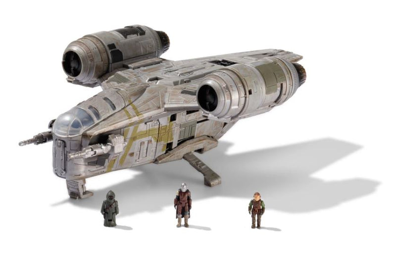 Star Wars - Csillagok háborúja Micro Galaxy Squadron 20 cm-es jármű figurával - Razor Crest Arvala-7 csatahajó