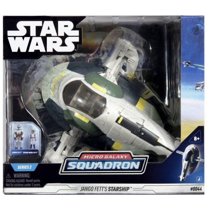 Star Wars - Csillagok háborúja Micro Galaxy Squadron 20 cm-es járm? figurával - Jango Fett ?rhajója