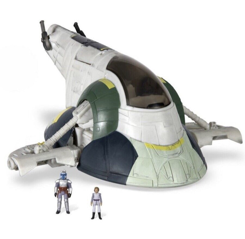 Star Wars - Csillagok háborúja Micro Galaxy Squadron 20 cm-es járm? figurával - Jango Fett ?rhajója