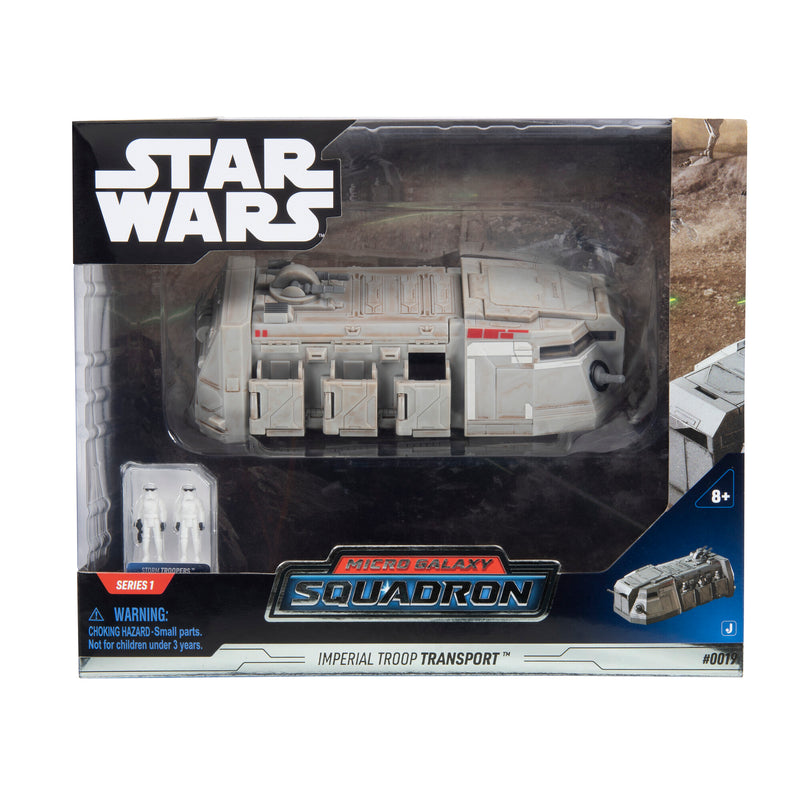 Star Wars - Csillagok háborúja Micro Galaxy Squadron 15 cm-es jármű figurával - Birodalmi csapatszállító (Imperial Troop Transport)
