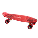 Világító penny board gördeszka, piros