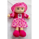 Rózsaszín? ruhás rongybaba, 40 cm