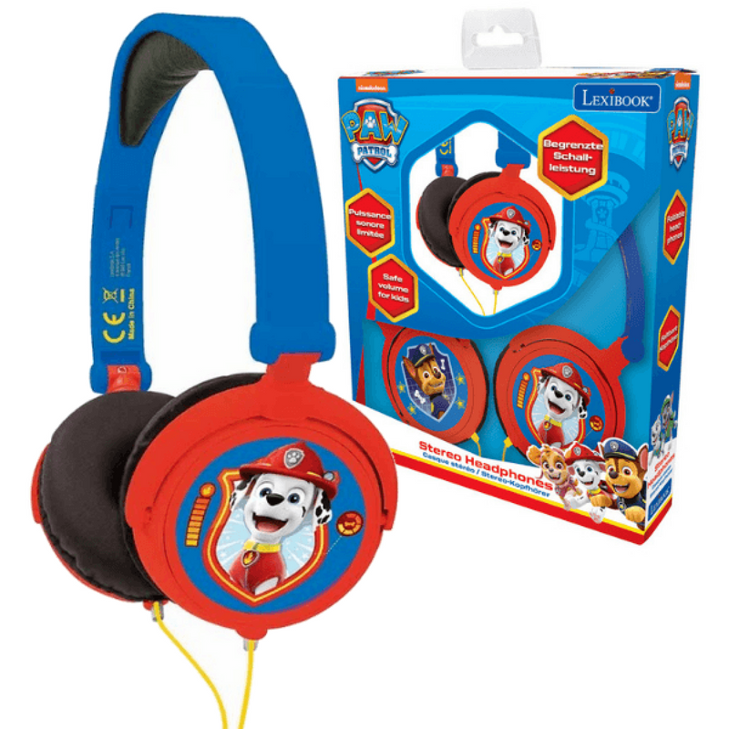 Mancs Őrjárat Sztereó vezetékes összecsukható fejhallgató gyerekeknek biztonságos hangerővel Paw Patrol